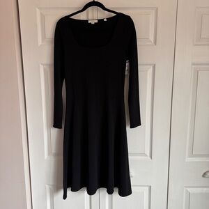 Vince Elegant Black Longsleeve Dress